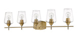 Vanity Z-Lite 473-5V-OBR Olde Brass Joliet 5 Light Vanity Z-Lite