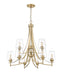 Chandelier Z-Lite 473-9BBR Burnished Brass Joliet 9 Light Chandelier Z-Lite