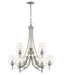 Chandelier Z-Lite 473-9BN Brushed Nickel Joliet 9 Light Chandelier Z-Lite