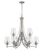 Chandelier Z-Lite 473-9BN Brushed Nickel Joliet 9 Light Chandelier Z-Lite
