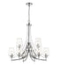 Chandelier Z-Lite 473-9CH Chrome Joliet 9 Light Chandelier Z-Lite