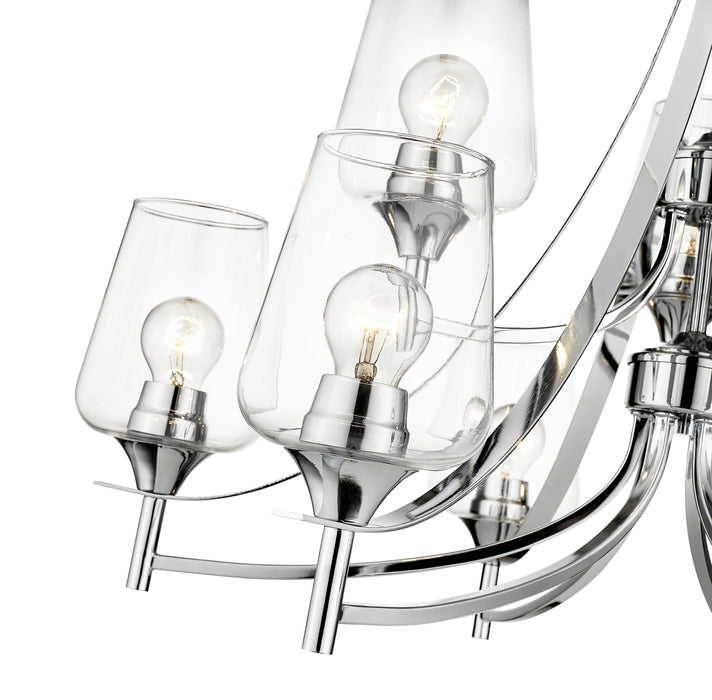 Chandelier Z-Lite 473-9CH Chrome Joliet 9 Light Chandelier Z-Lite