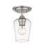 Flush Mount Z-Lite 473F1-BN Brushed Nickel Joliet 1 Light Flush Mount Z-Lite