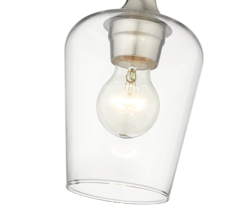 Flush Mount Z-Lite 473F1-BN Brushed Nickel Joliet 1 Light Flush Mount Z-Lite