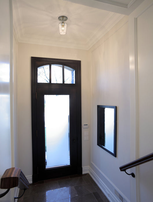 Flush Mount Z-Lite 473F1-BN Brushed Nickel Joliet 1 Light Flush Mount Z-Lite