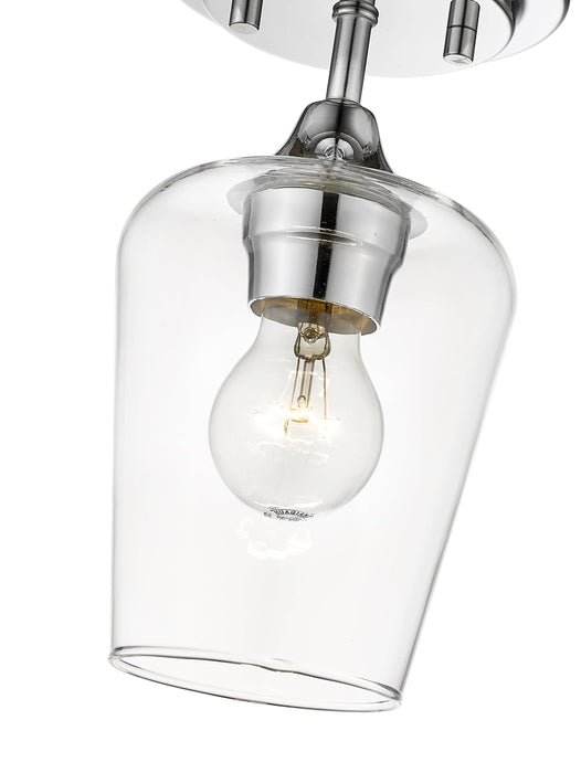 Flush Mount Z-Lite 473F1-CH Chrome Joliet 1 Light Flush Mount Z-Lite