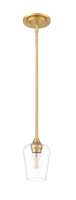 Pendant Z-Lite 473MP-BBR Burnished Brass Joliet 1 Light Pendant Z-Lite