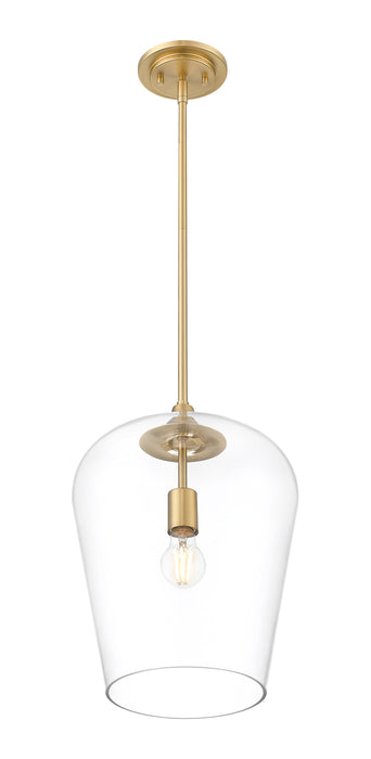 Pendant Z-Lite 473P12-BBR Burnished Brass Joliet 1 Light Pendant Z-Lite