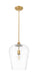 Pendant Z-Lite 473P12-BBR Burnished Brass Joliet 1 Light Pendant Z-Lite
