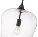Pendant Z-Lite 473P12-MB Matte Black Joliet 1 Light Pendant Z-Lite