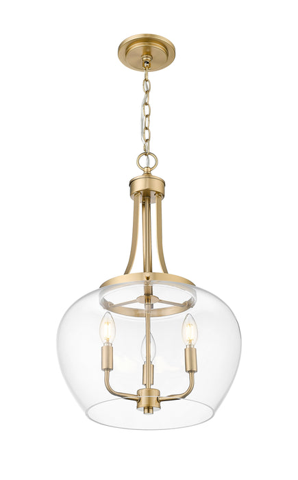 Pendant Z-Lite 473P16-BBR Burnished Brass Joliet 3 Light Pendant Z-Lite