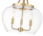 Pendant Z-Lite 473P16-BBR Burnished Brass Joliet 3 Light Pendant Z-Lite