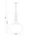 Pendant Z-Lite 473P16-BBR Burnished Brass Joliet 3 Light Pendant Z-Lite