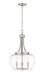 Pendant Z-Lite 473P16-BN Brushed Nickel Joliet 3 Light Pendant Z-Lite