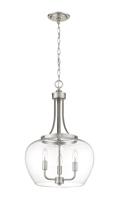 Pendant Z-Lite 473P16-BN Brushed Nickel Joliet 3 Light Pendant Z-Lite