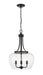 Pendant Z-Lite 473P16-MB Matte Black Joliet 3 Light Pendant Z-Lite