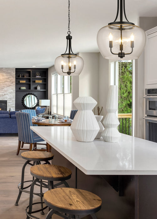 Pendant Z-Lite 473P16-MB Matte Black Joliet 3 Light Pendant Z-Lite