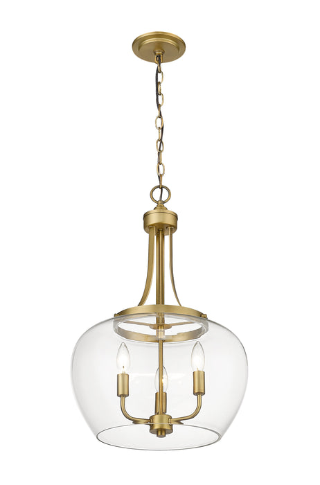 Pendant Z-Lite 473P16-OBR Olde Brass Joliet 3 Light Pendant Z-Lite