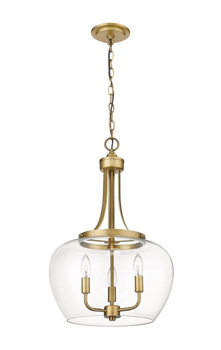 Pendant Z-Lite 473P16-OBR Olde Brass Joliet 3 Light Pendant Z-Lite