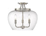 Semi Flush Mount Z-Lite 473SF-BN Brushed Nickel Joliet 3 Light Semi Flush Mount Z-Lite