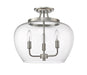 Semi Flush Mount Z-Lite 473SF-BN Brushed Nickel Joliet 3 Light Semi Flush Mount Z-Lite