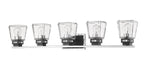 Vanity Z-Lite 474-5V-CH-MB Chrome + Matte Black Jackson 5 Light Vanity Z-Lite