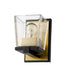 Wall Sconce Z-Lite 475-1S-MB-OBR Matte Black + Olde Brass Bleeker Street 1 Light Wall Sconce Z-Lite