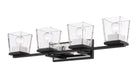 Vanity Z-Lite 475-4V-MB-CH Matte Black + Chrome Bleeker Street 4 Light Vanity Z-Lite