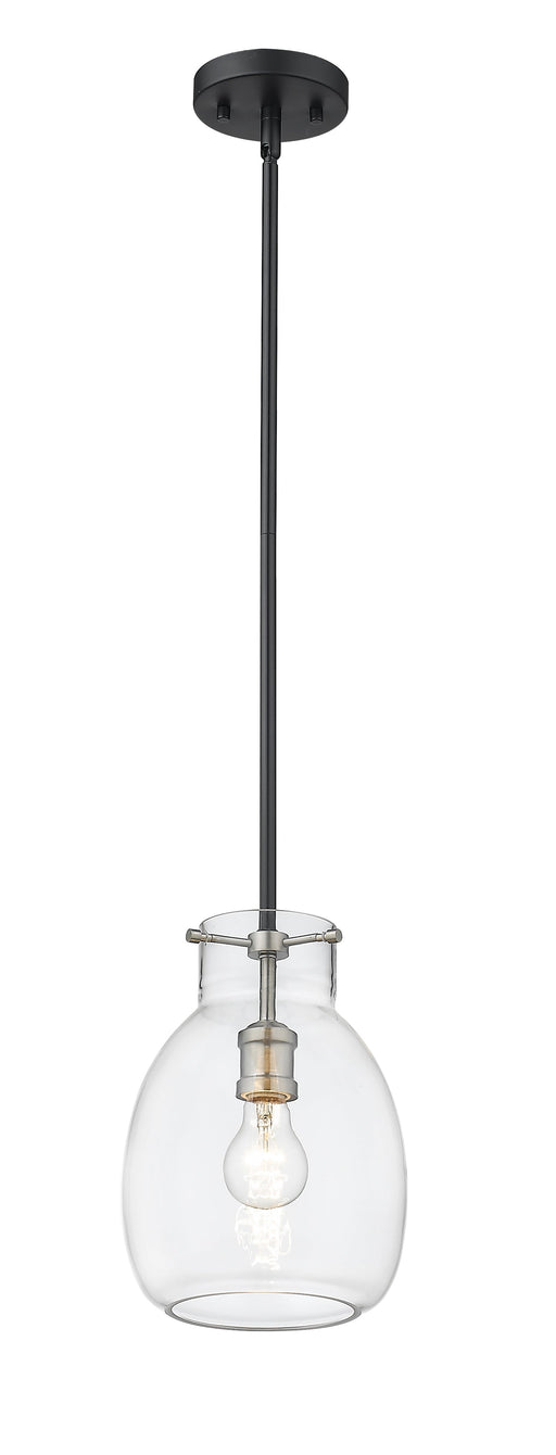 Pendant Z-Lite 476MP-ROD-MB-BN Matte Black + Brushed Nickel Bella 1 Light Pendant Z-Lite
