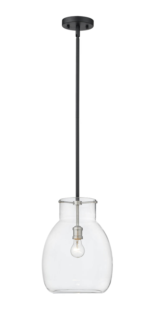 Pendant Z-Lite 476P-ROD-MB-BN Matte Black + Brushed Nickel Bella 1 Light Pendant Z-Lite