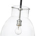 Pendant Z-Lite 476P-ROD-MB-BN Matte Black + Brushed Nickel Bella 1 Light Pendant Z-Lite
