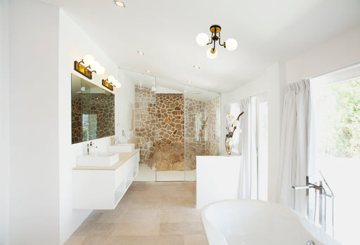 Semi Flush Mount Z-Lite 477-3SF-MB-OBR Matte Black + Olde Brass Parsons 3 Light Semi Flush Mount Z-Lite