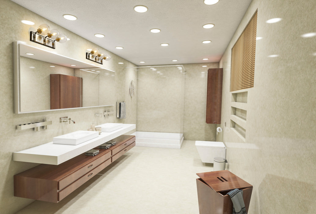 Vanity Z-Lite 477-3V-MB-BN Matte Black + Brushed Nickel Parsons 3 Light Vanity Z-Lite