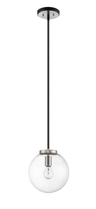 Pendant Z-Lite 477P10-MB-BN Matte Black + Brushed Nickel Parsons 1 Light Pendant Z-Lite