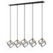 Linear Chandelier Z-Lite 478-5L-BRZ-OBR Bronze + Olde Brass Vertical 5 Light Linear Chandelier Z-Lite