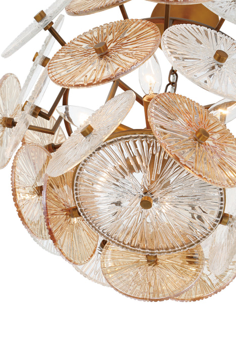 Eurofase 44571-016 Sue-Anne 20" Matte Gold Chandelier
