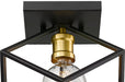Flush Mount Z-Lite 478F-BRZ-OBR Bronze + Olde Brass Vertical 1 Light Flush Mount Z-Lite