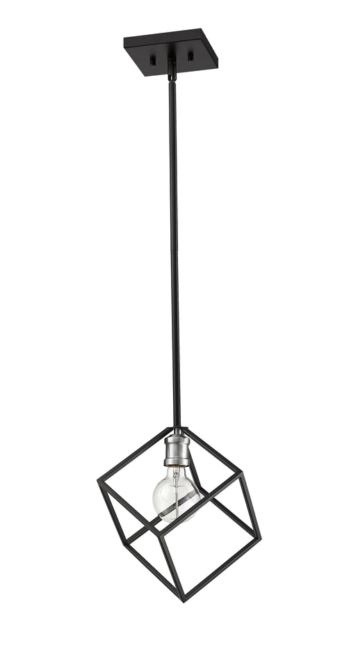 Pendant Z-Lite 478P11-MB-BN Matte Black + Brushed Nickel Vertical 1 Light Pendant Z-Lite
