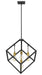 Chandelier Z-Lite 478P24-BRZ-OBR Bronze + Olde Brass Vertical 4 Light Chandelier Z-Lite
