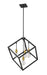 Chandelier Z-Lite 478P24-BRZ-OBR Bronze + Olde Brass Vertical 4 Light Chandelier Z-Lite