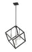 Chandelier Z-Lite 478P24-MB-BN Matte Black + Brushed Nickel Vertical 4 Light Chandelier Z-Lite
