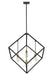 Chandelier Z-Lite 478P34-BRZ-OBR Bronze + Olde Brass Vertical 4 Light Chandelier Z-Lite