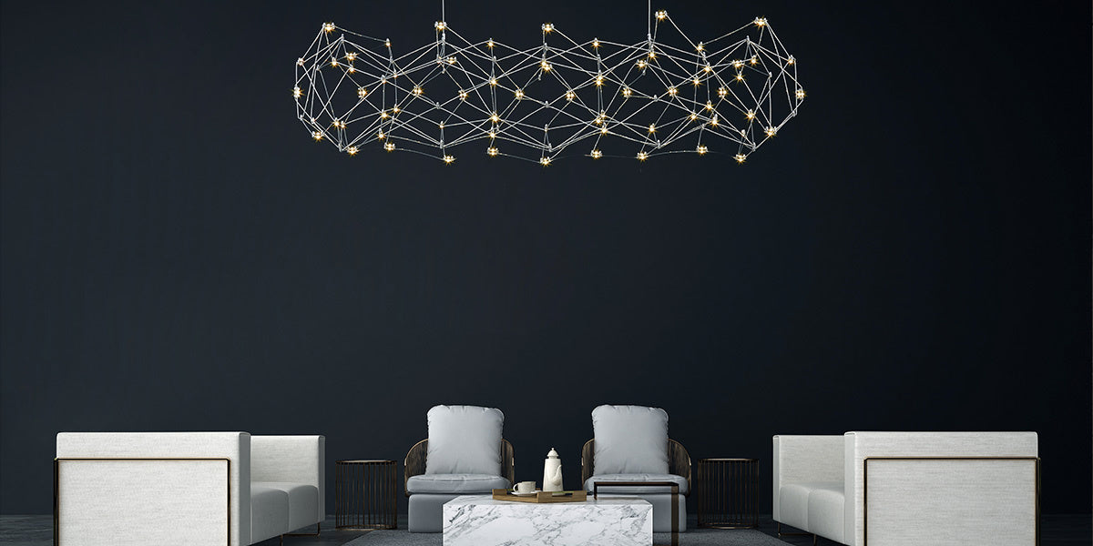 Eurofase 38036-019 Leonardelli 65" Chrome LED Chandelier