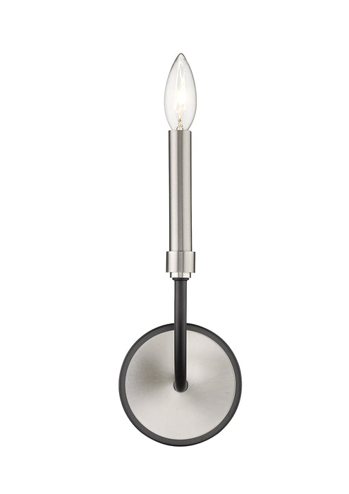 Wall Sconce Z-Lite 479-1S-MB-BN Matte Black + Brushed Nickel Haylie 1 Light Wall Sconce Z-Lite