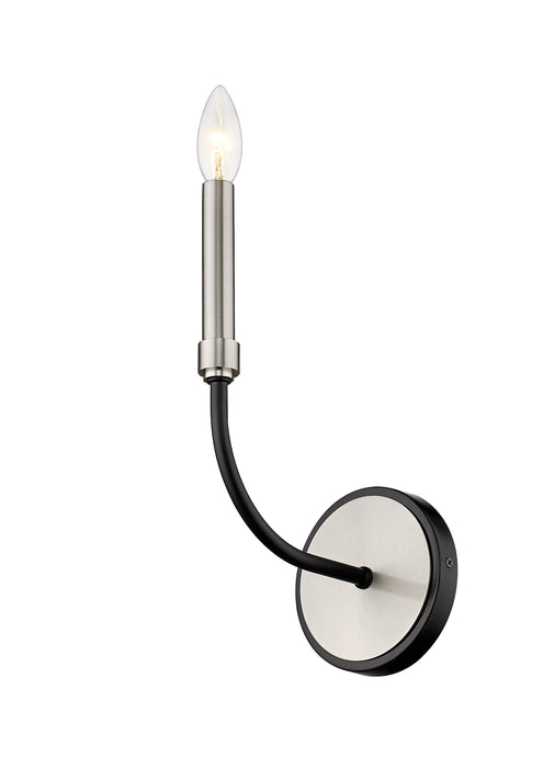 Wall Sconce Z-Lite 479-1S-MB-BN Matte Black + Brushed Nickel Haylie 1 Light Wall Sconce Z-Lite
