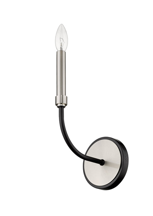 Wall Sconce Z-Lite 479-1S-MB-BN Matte Black + Brushed Nickel Haylie 1 Light Wall Sconce Z-Lite