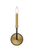Wall Sconce Z-Lite 479-1S-MB-OBR Matte Black + Olde Brass Haylie 1 Light Wall Sconce Z-Lite