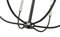 Chandelier Z-Lite 479-6MB-BN Matte Black + Brushed Nickel Haylie 6 Light Chandelier Z-Lite