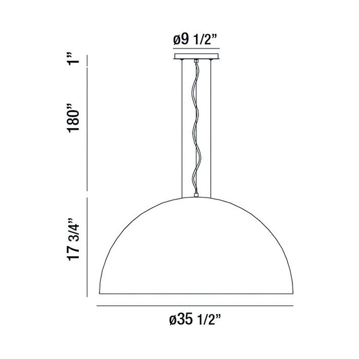 Eurofase 37224-028 Laverton 36" Gold-Black Mix LED Chandelier