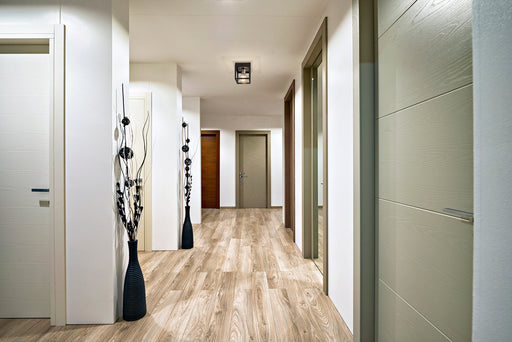 Flush Mount Z-Lite 480F1-MB-BN Matte Black + Brushed Nickel Kube 1 Light Flush Mount Z-Lite